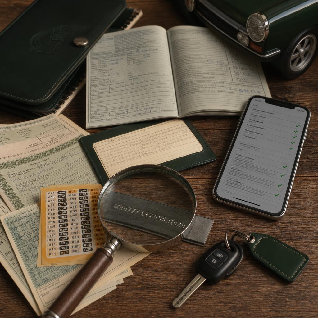 Illustration - 911andco empfiehlt MecaVIN zur Überprüfung eines gebrauchten Porsche 911