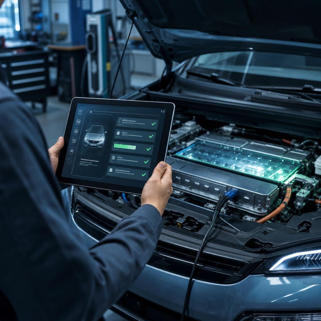 Illustration - EV Market consiglia MecaLIFE per controllare un'auto elettrica usata